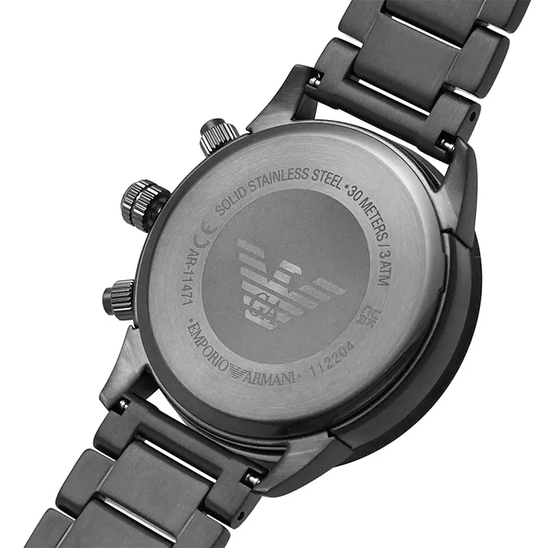 Emporio Armani Chronograph Silver Dial Men's Watch- AR11471